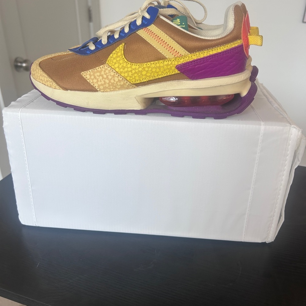 Nike Air Max with Yellow and Purple Accents